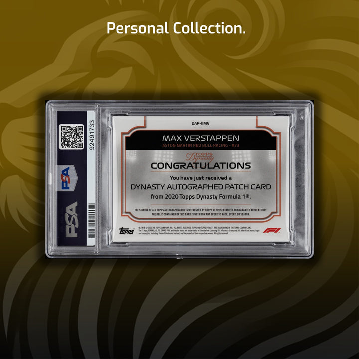 2/5 - Max Verstappen #DAP-IIMV - 2020 Dynasty - Name Patch