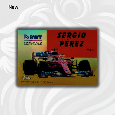 45/50 Sergio Perez #54W-10 - Gold - 2020 Topps chrome F1