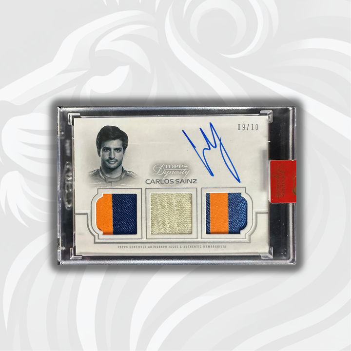 09/10 Silver - Carlos Sainz #TRA-ICS - 2020 Triple Relic Autograph