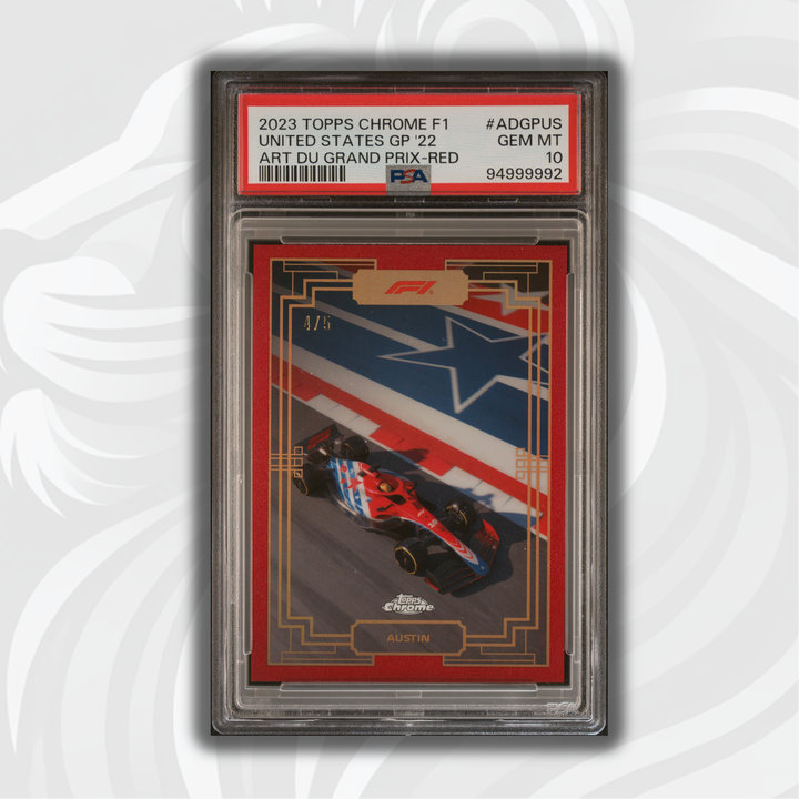 PSA 10 - 4/5 Red Austin #ADGPUS - 2023 Chrome Art du Grand Prix
