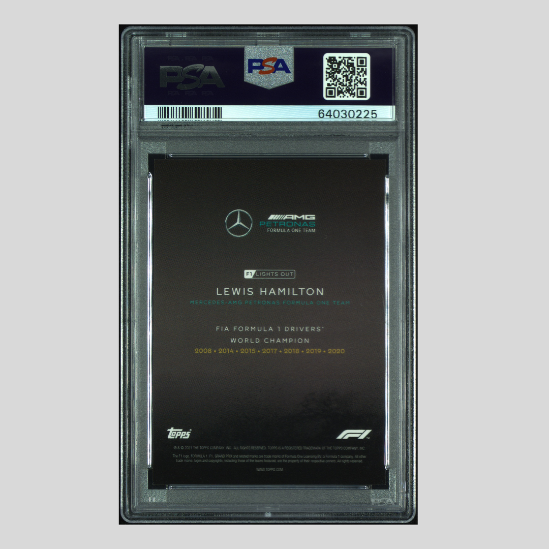 PSA 10 - 13/25 Lewis Hamilton - Driver World Champion - Purple Parallel