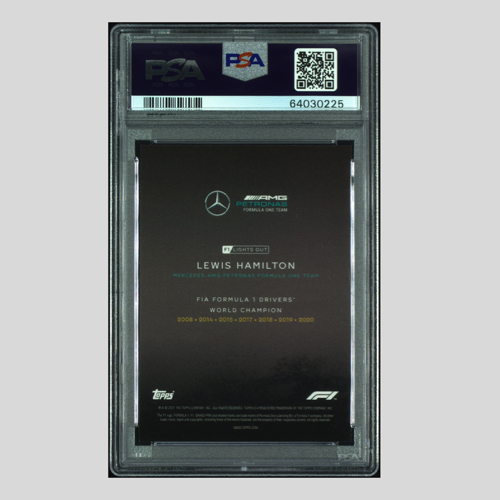 PSA 10 - 13/25 Lewis Hamilton - Driver World Champion - Purple Parallel