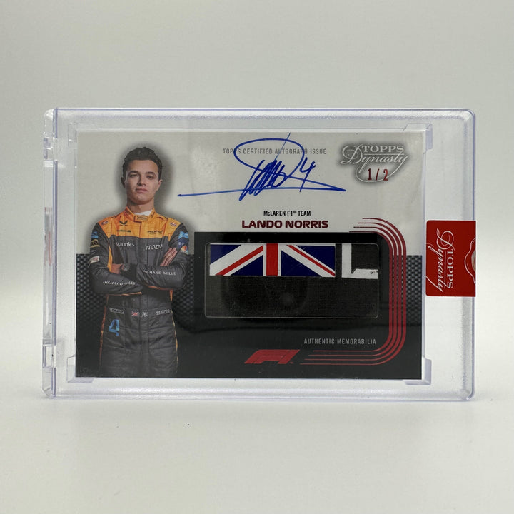 1/2 Lando Norris 2022 Topps Dynasty - Union Jack Patch