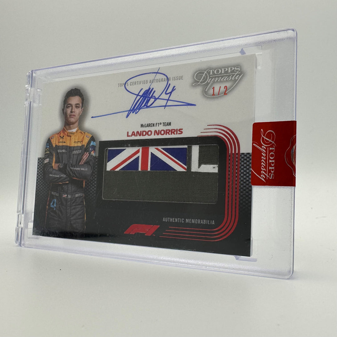 1/2 Lando Norris 2022 Topps Dynasty - Union Jack Patch