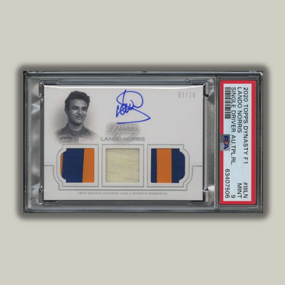 PSA 9 - 02/10 - Lando Norris #TRA-IIILN - Dynasty Triple Relic Autograph
