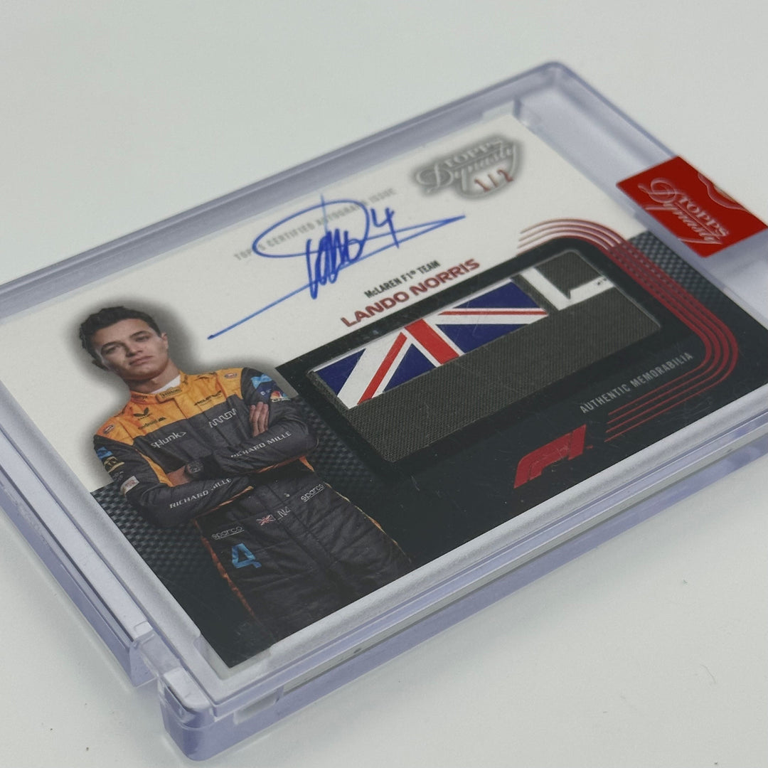 1/2 Lando Norris 2022 Topps Dynasty - Union Jack Patch