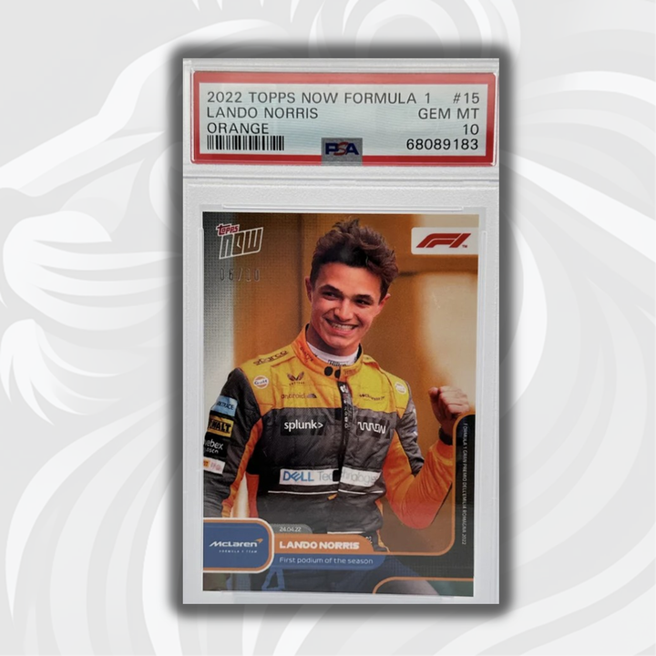 PSA 10 - 06/10 - Lando Norris #015 - Orange