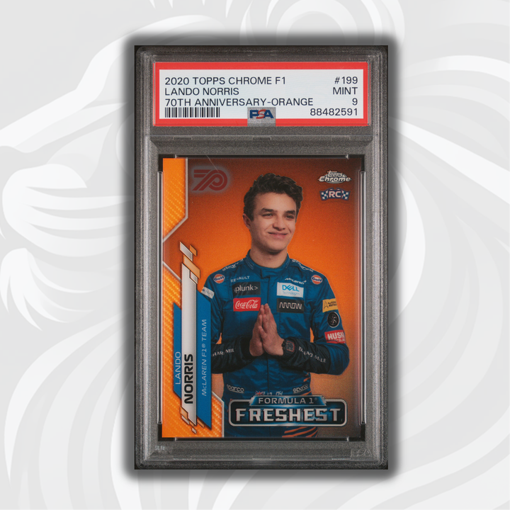 PSA 9 - Lando Norris #199 - 70th Anniversary - Orange - Rookie Card