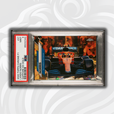 PSA 9 - 29/50 Lando Norris #27 - Sapphire - Gold - 2020 Topps Chrome F1