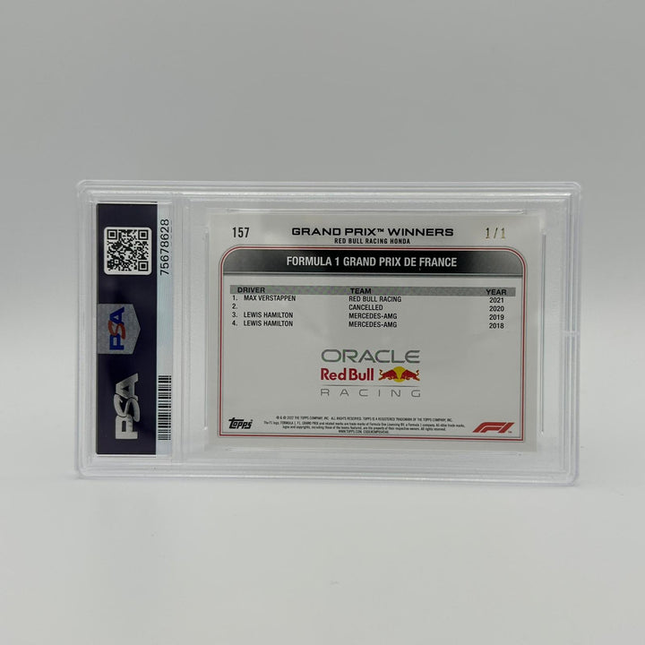PSA 10 - 1/1 Max Verstappen - Grand Prix Winners #157