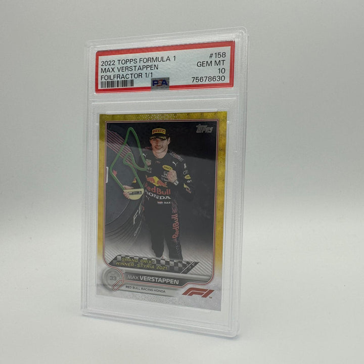 PSA 10 - 1/1 Max Verstappen - Grand Prix Winners #158 - Foilfractor