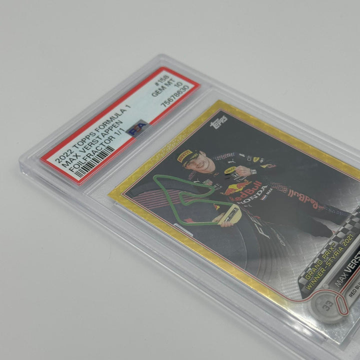 PSA 10 - 1/1 Max Verstappen - Grand Prix Winners #158 - Foilfractor