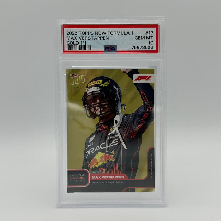 PSA 10 - 1/1 Max Verstappen - Impressive victory in Miami #17 - Gold