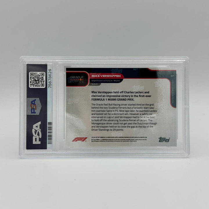 PSA 10 - 1/1 Max Verstappen - Impressive victory in Miami #17 - Gold