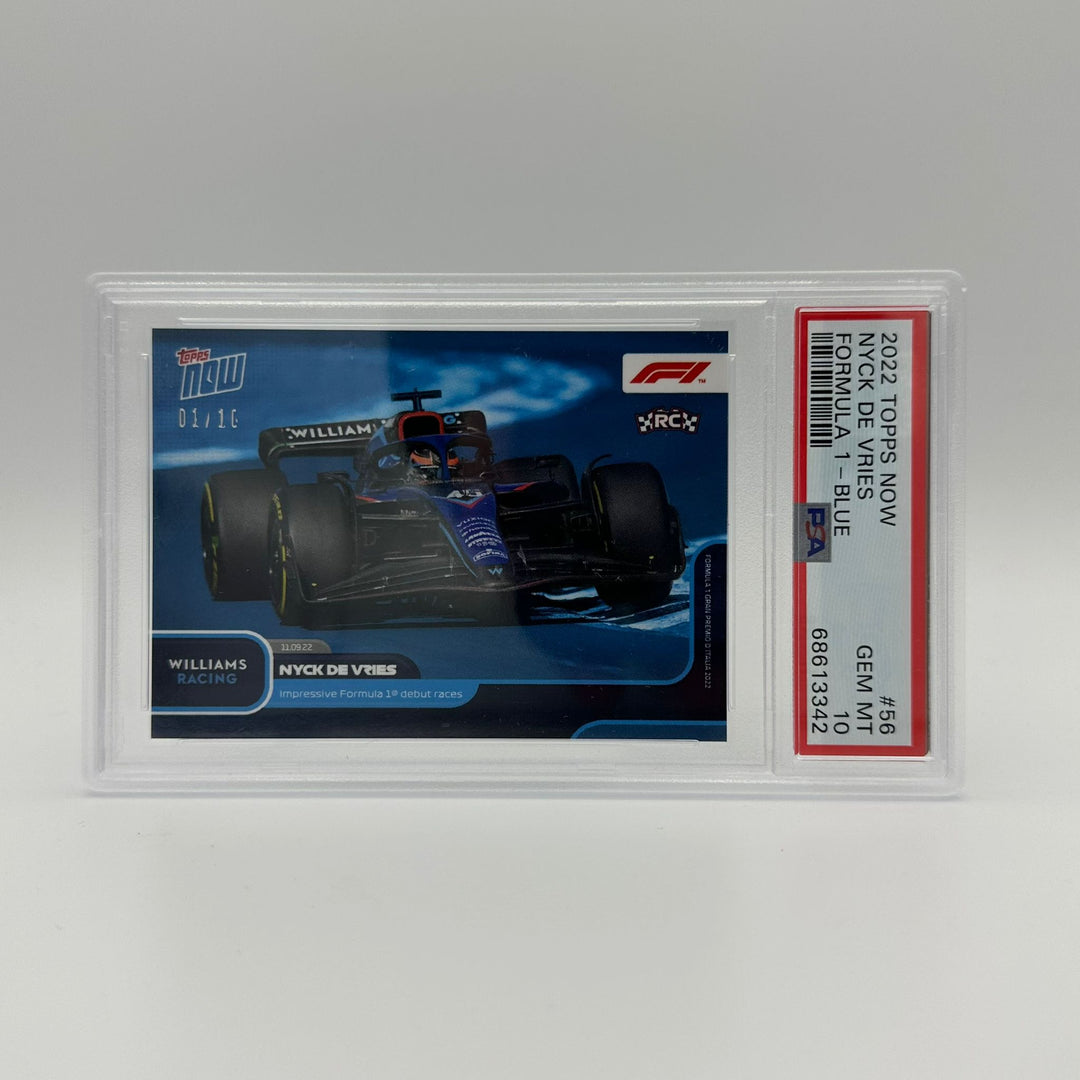PSA 10 - 1/10 - Nyck de Vries - Impressive Formula 1 Debut #056 - Blue