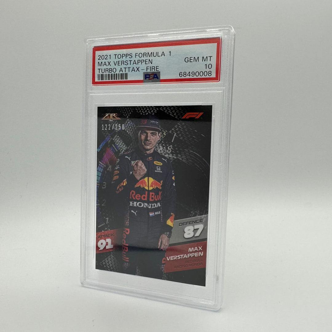 PSA 10 - /250 Max Verstappen - Fire Cards