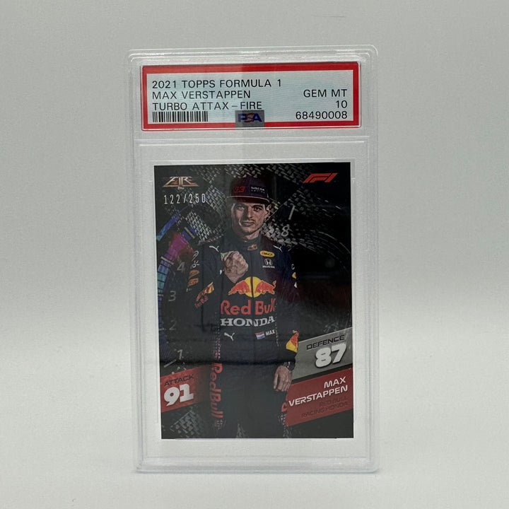 PSA 10 - /250 Max Verstappen - Fire Cards