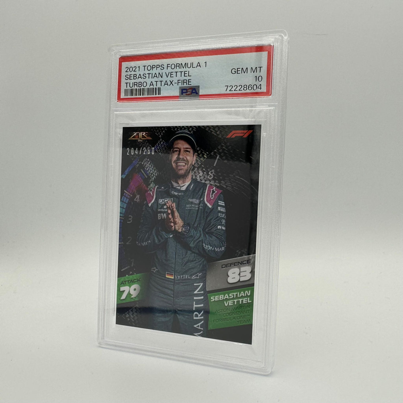 PSA 10 - /250 Sebastian Vettel - Fire Card