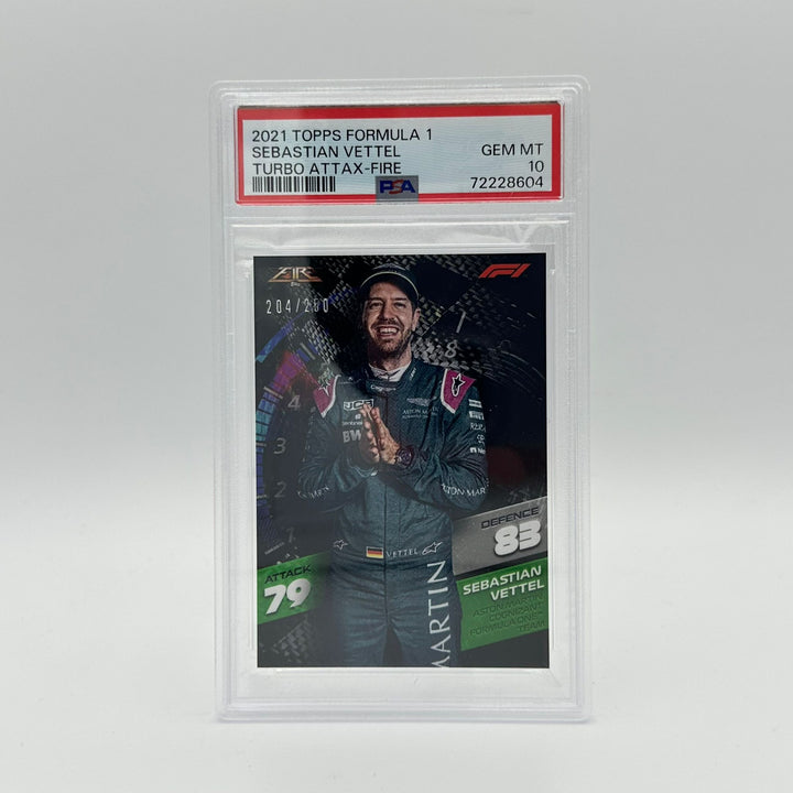 PSA 10 - /250 Sebastian Vettel - Fire Card
