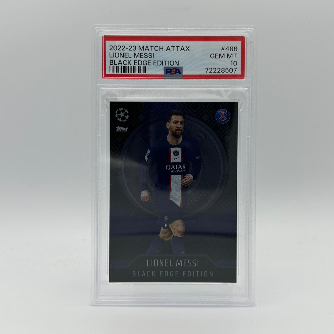 PSA 10 - Lionel Messi #466 - Black Edge Edition – Authenticsgg