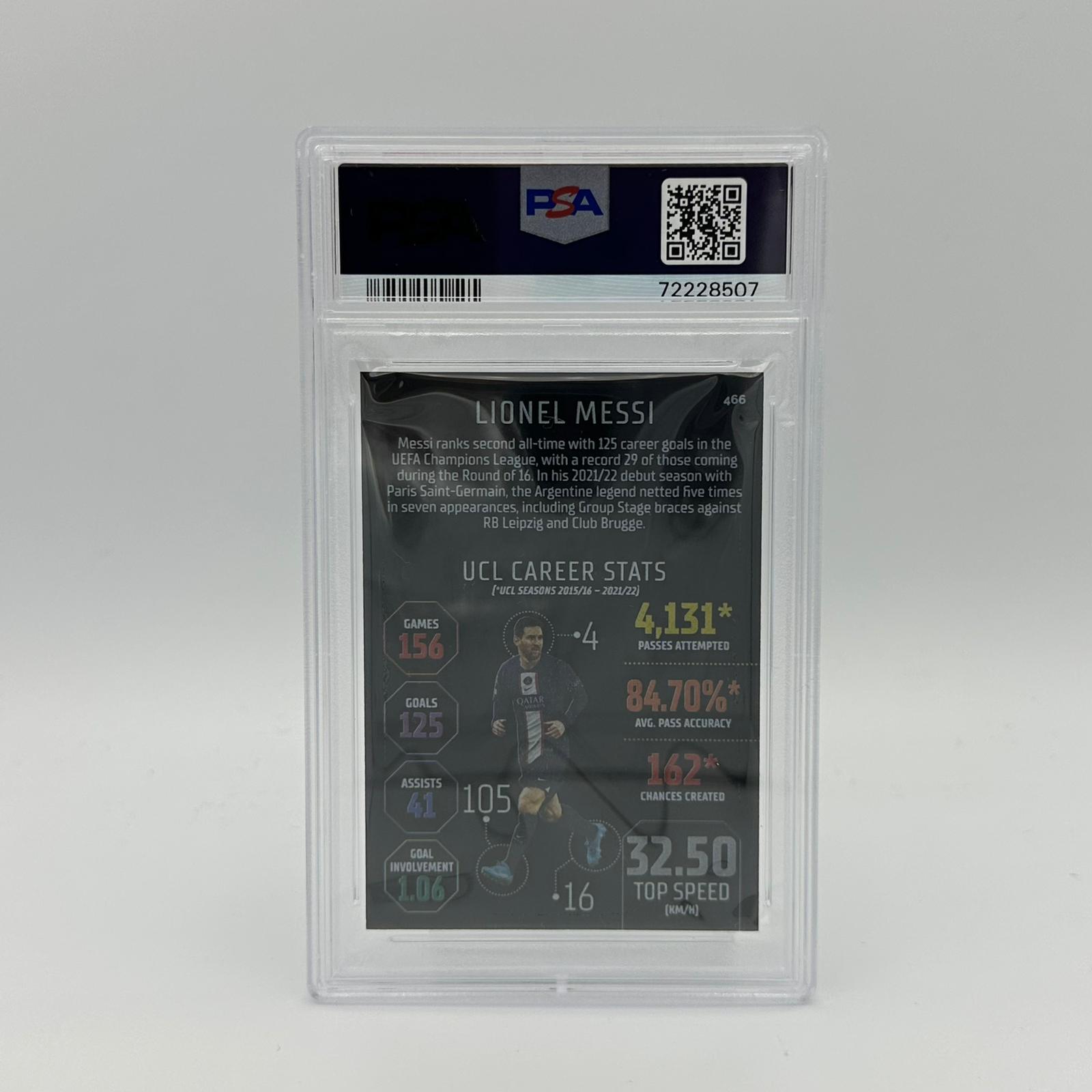 PSA 10 - Lionel Messi #466 - Black Edge Edition – Authenticsgg