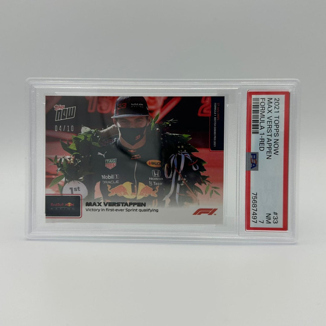 PSA 7 - 04/10 Max Verstappen #33 - Victory First Ever Sprint Qualifying - Red