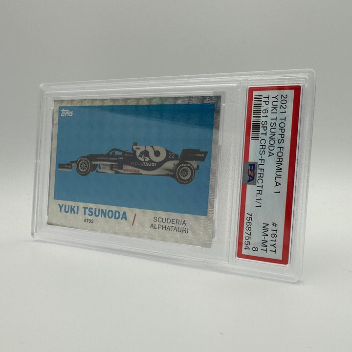 PSA 8 - 1/1 Yuki Tsunoda #T61YT - Foilfractor