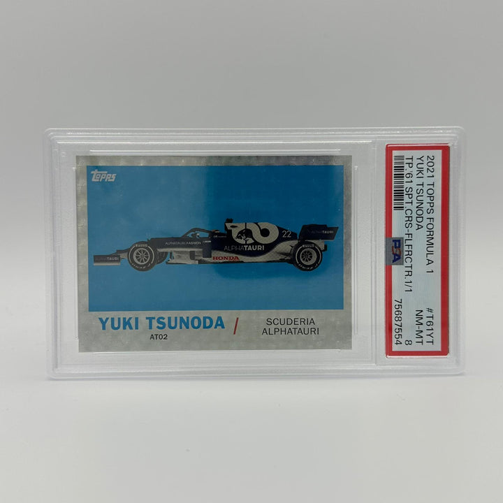 PSA 8 - 1/1 Yuki Tsunoda #T61YT - Foilfractor