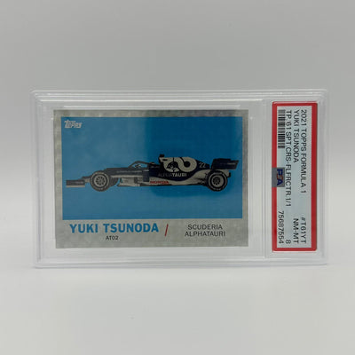 PSA 8 - 1/1 Yuki Tsunoda #T61YT - Foilfractor