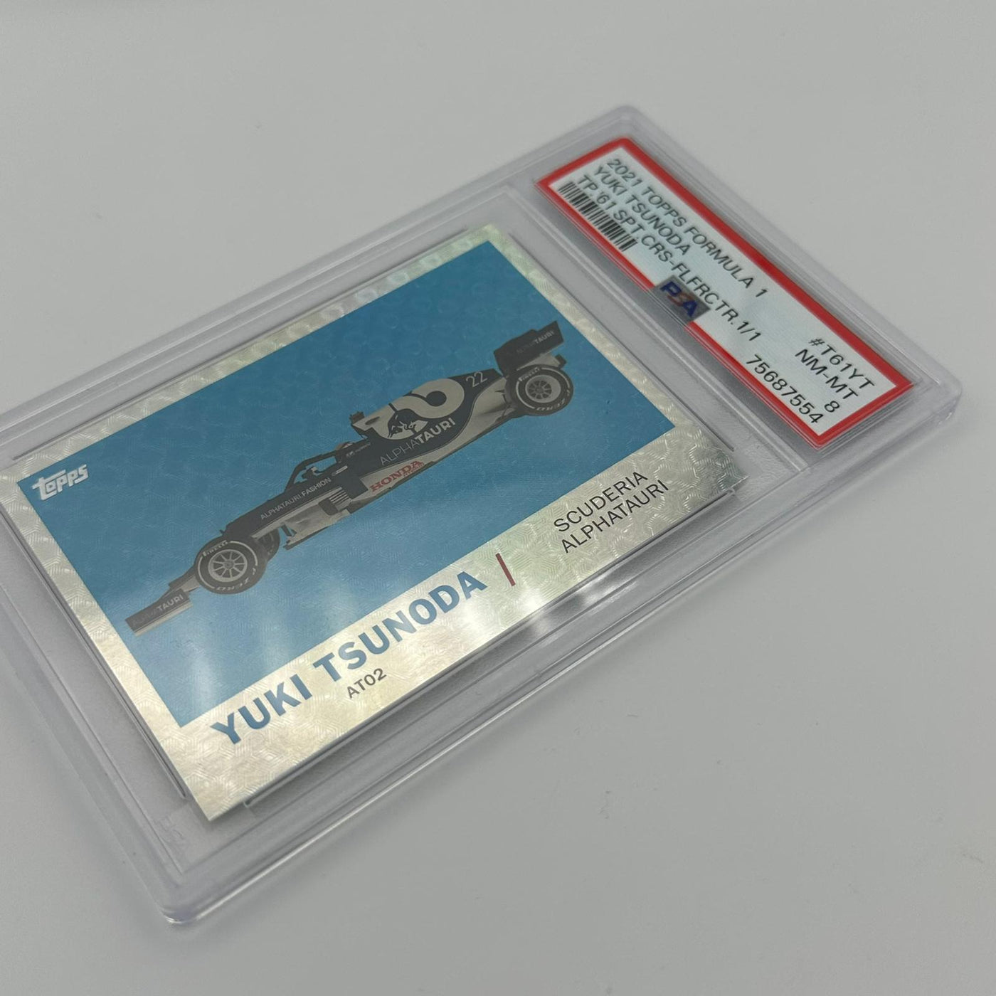 PSA 8 - 1/1 Yuki Tsunoda #T61YT - Foilfractor