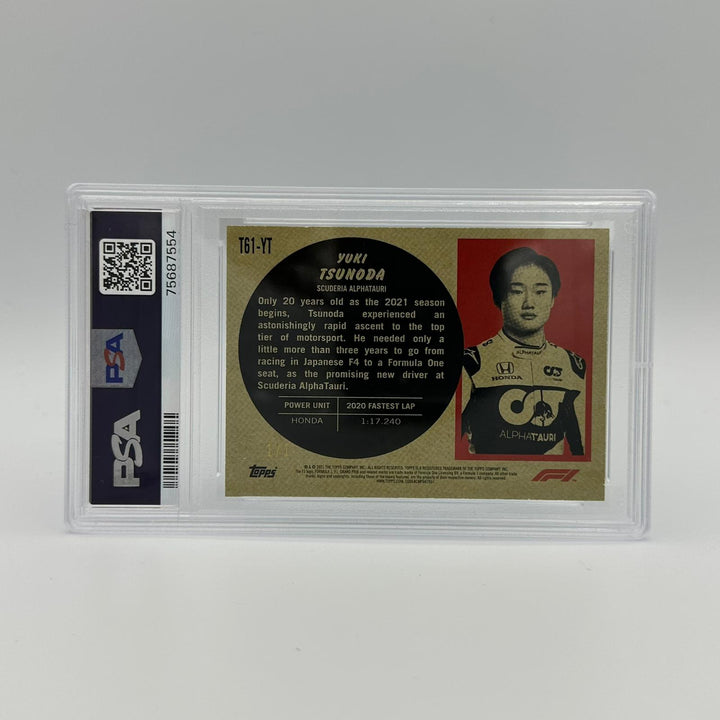 PSA 8 - 1/1 Yuki Tsunoda #T61YT - Foilfractor