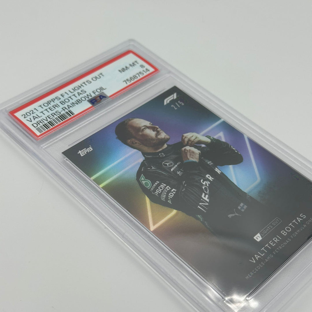 PSA 8 - 2/5 Valtteri Bottas - Drivers- Rainbow Foil