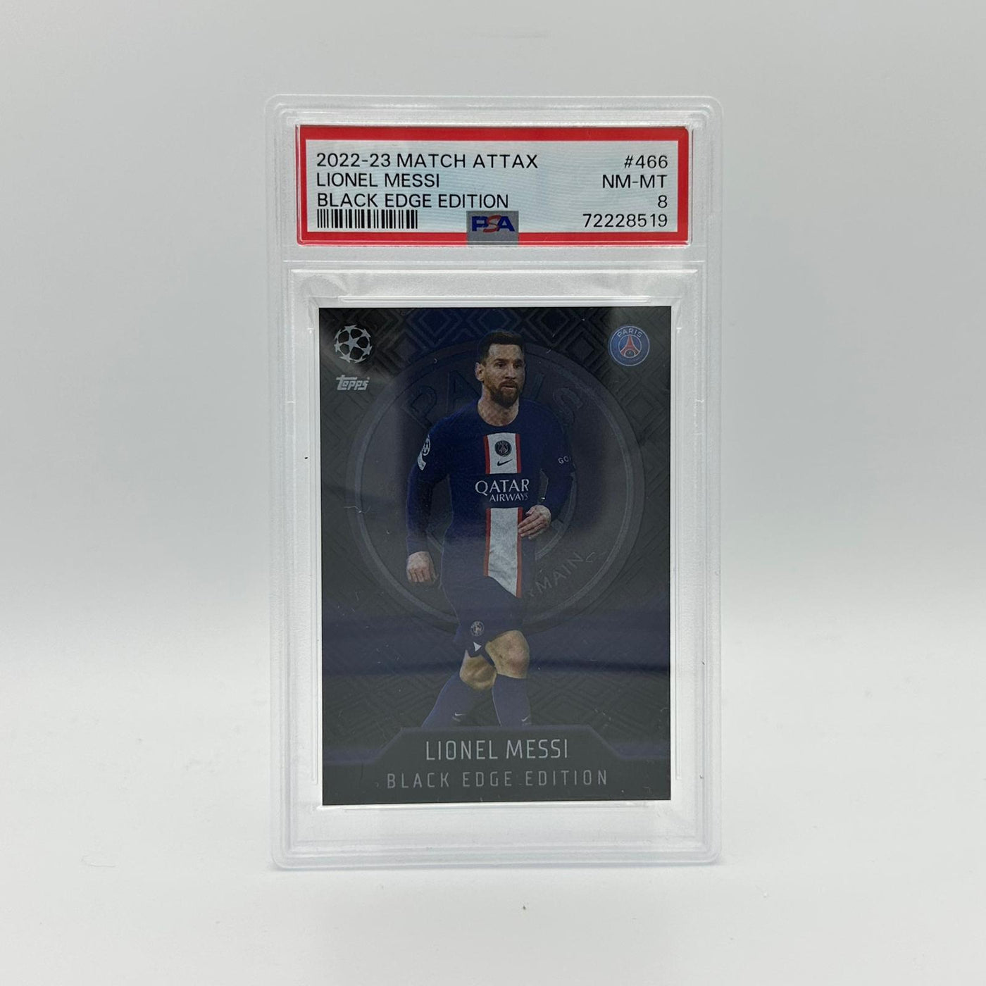 PSA 8 - Lionel Messi #466 - Black Edge Edition