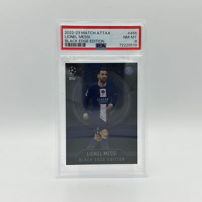 PSA 8 - Lionel Messi #466 - Black Edge Edition