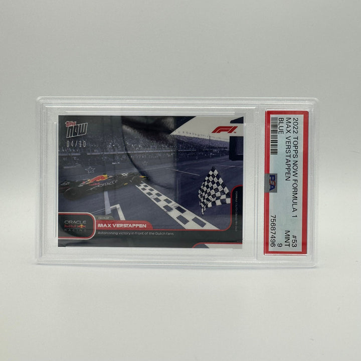 PSA 9 - 04/10 Max Verstappen - Astonishing finish in front of the Dutch Fans #053 - Blue