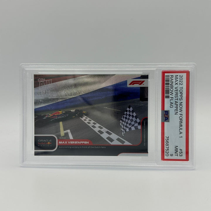 PSA 9 - 05/10 Max Verstappen - Astonishing victory in front of the Dutch fans #53 - Rainbow Foil