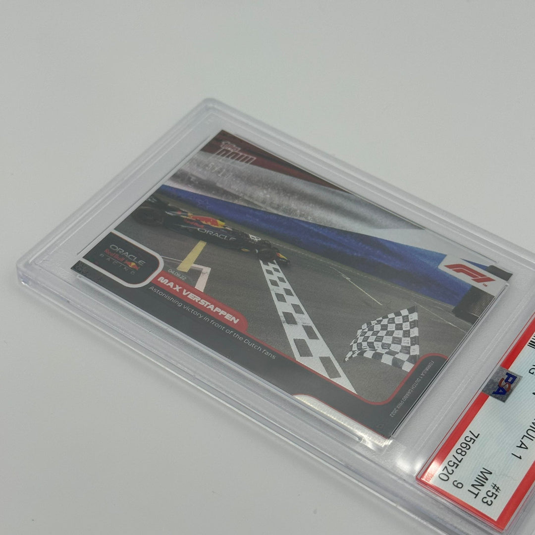 PSA 9 - 05/10 Max Verstappen - Astonishing victory in front of the Dutch fans #53 - Rainbow Foil
