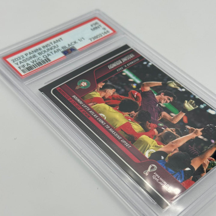 PSA 9 - 1/1  Yassine Bounou #96 - Fifa World Cup Qatar 2022 - Black - Instant