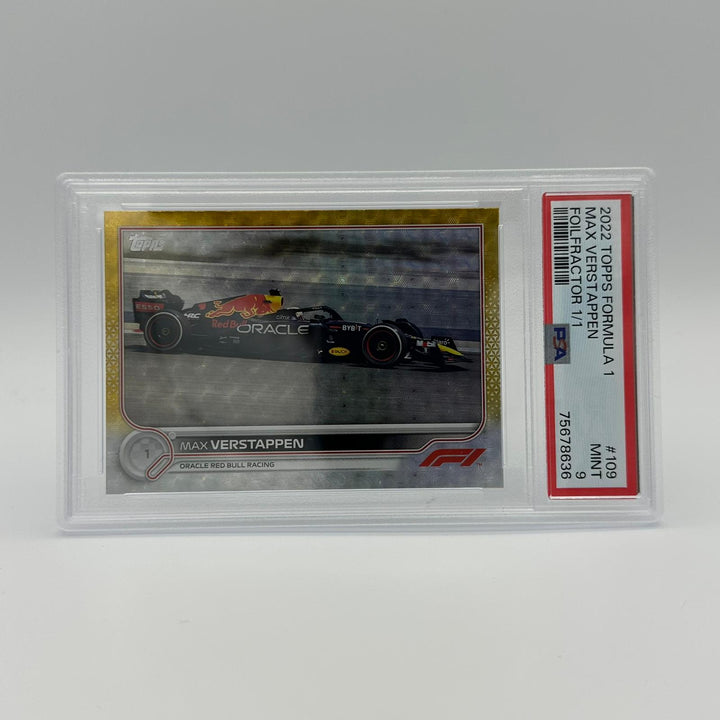 PSA 9 - 1/1 Max Verstappen #109 - Foilfractor