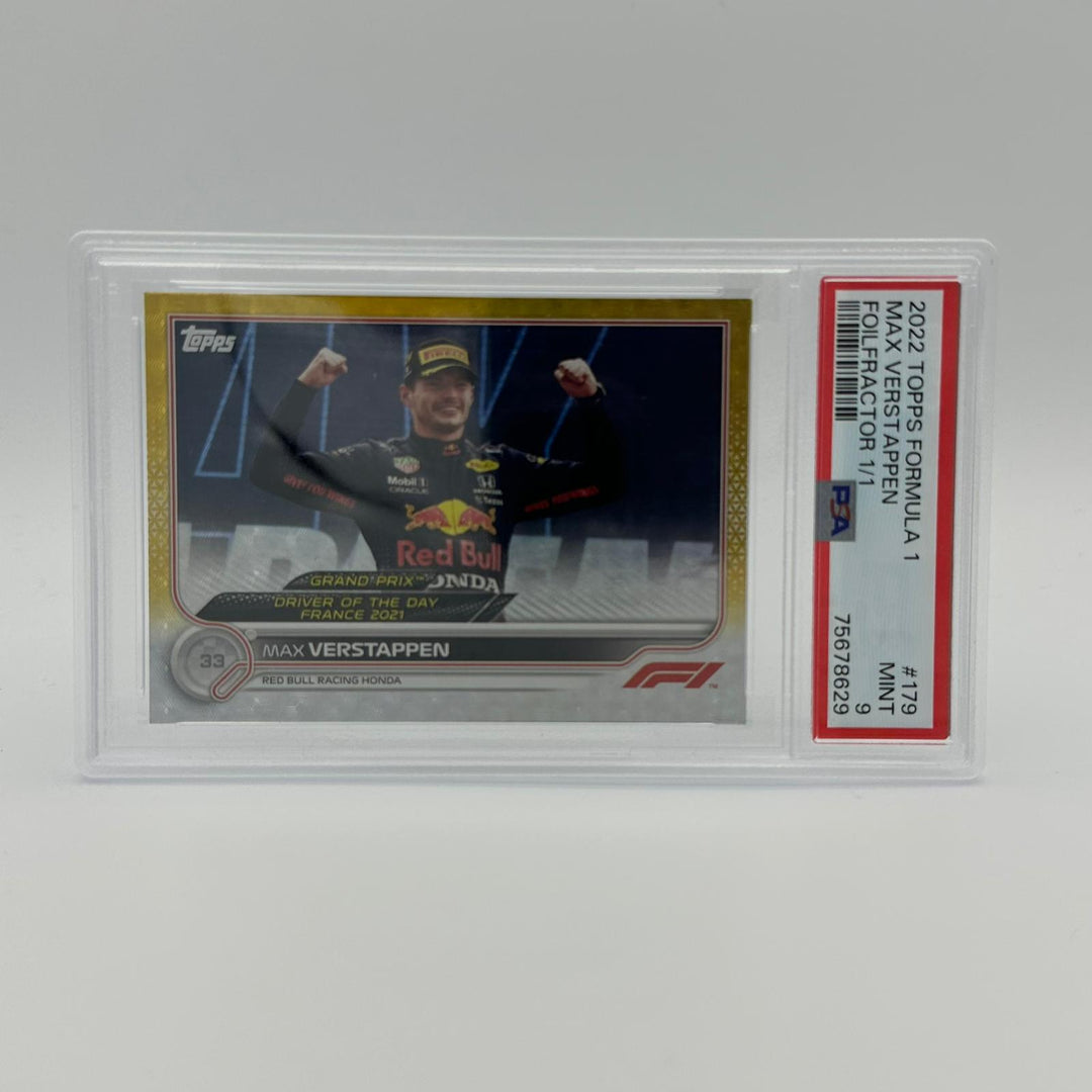 PSA 9 - 1/1 Max Verstappen - Driver Of The Day #179 - Foilfractor