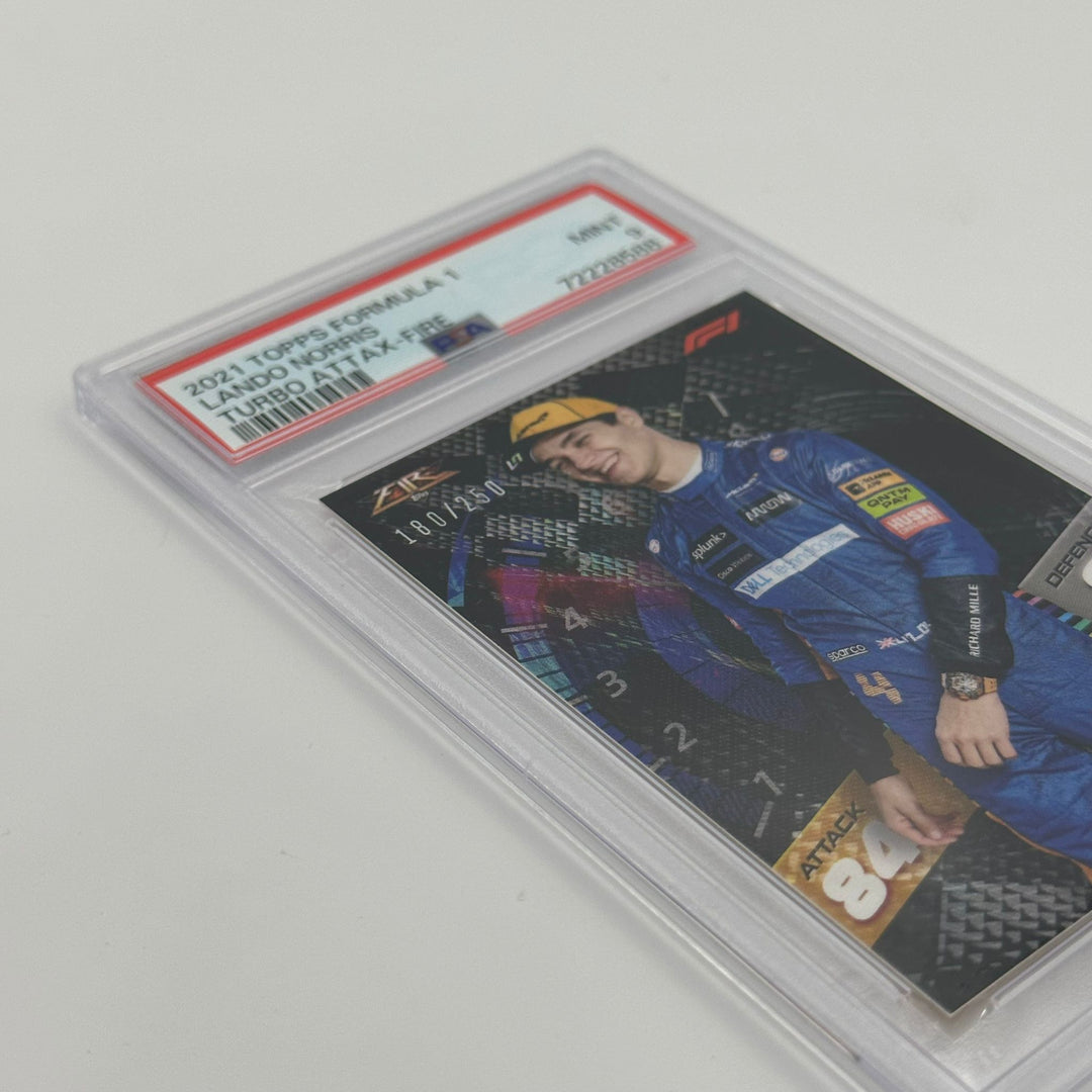 PSA 9 - 180/250 Lando Norris - Fire Card
