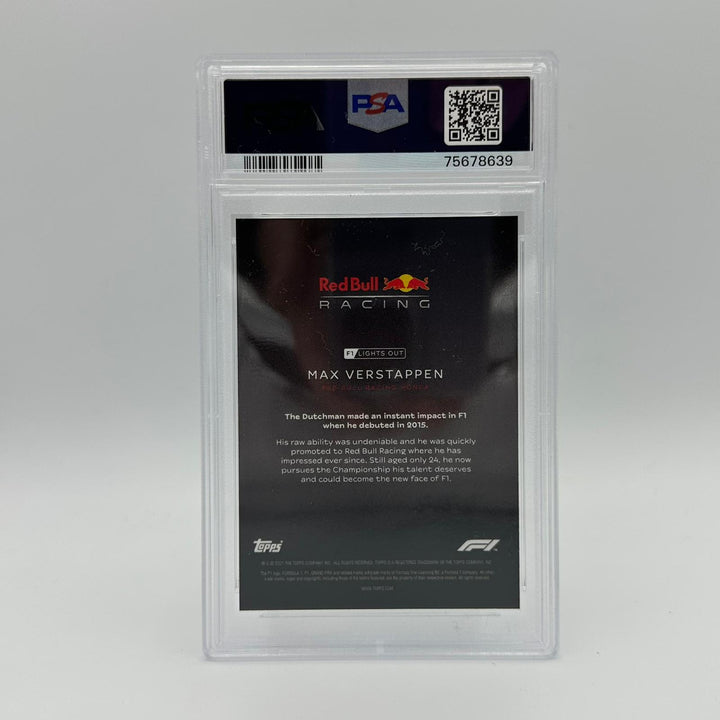 PSA 9 - 2/5 Max Verstappen - 2021 Lights Out - Drivers - Rainbow Foil