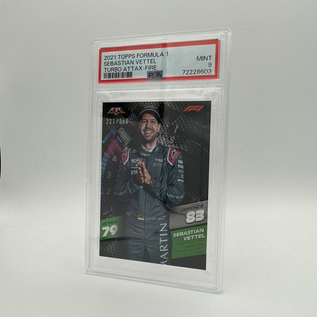 PSA 9 - /250 Sebastian Vettel - Fire Card