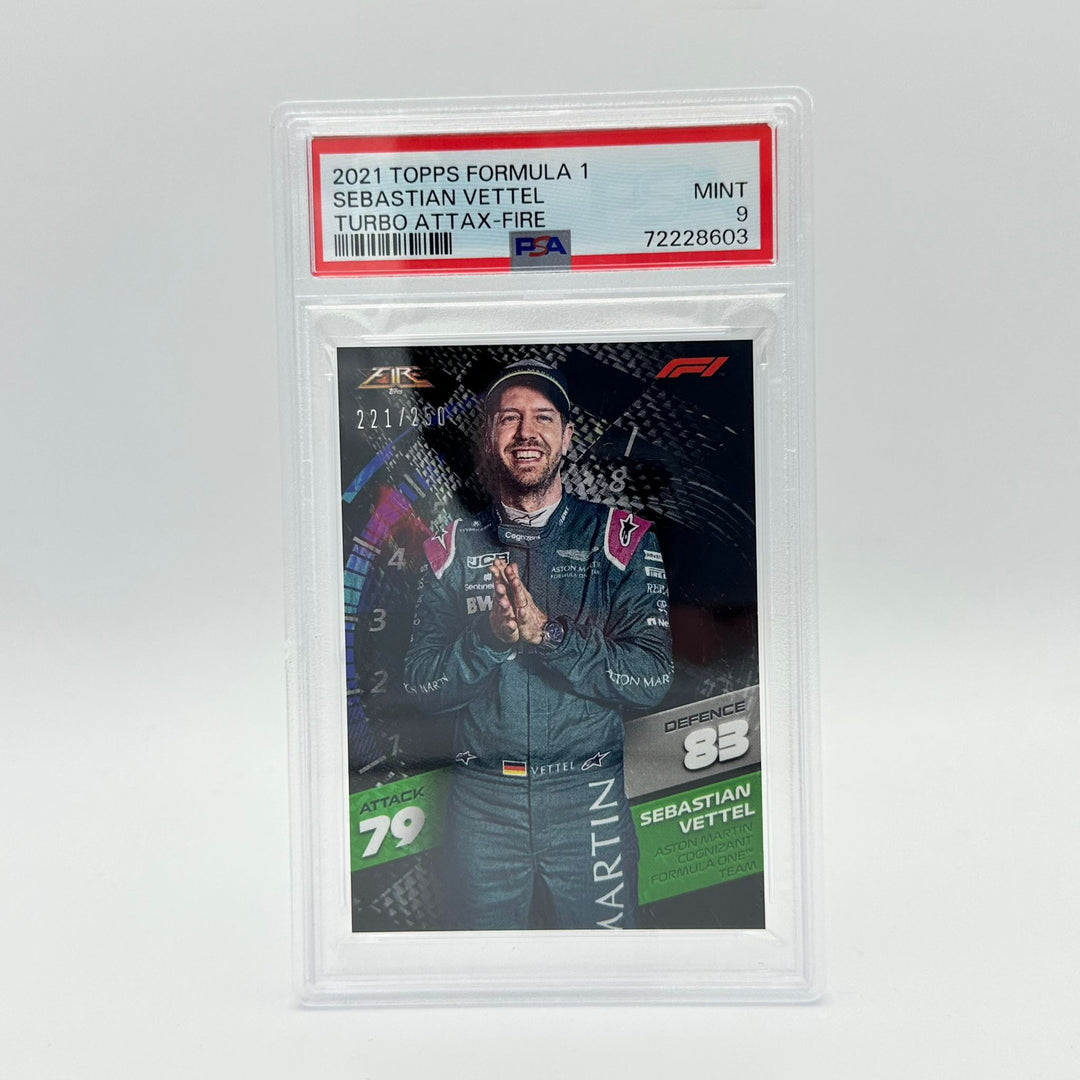 PSA 9 - /250 Sebastian Vettel - Fire Card