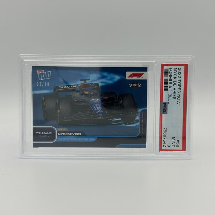 PSA 9 - 3/10 - Nyck de Vries - Impressive Formula 1 Debut #056 - Blue