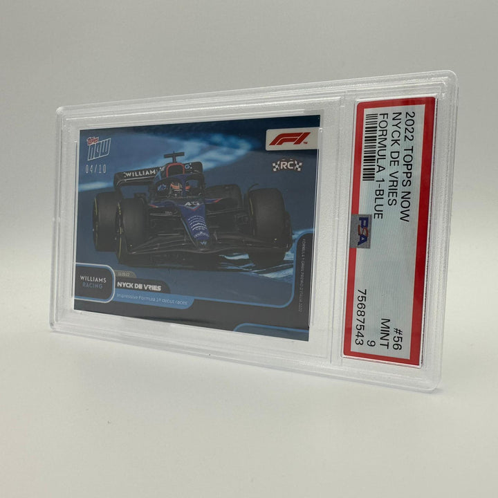 PSA 9 - 4/10 - Nyck de Vries - Impressive Formula 1 Debut #056 - Blue