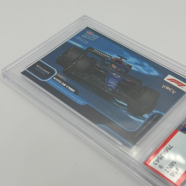 PSA 9 - 4/10 - Nyck de Vries - Impressive Formula 1 Debut #056 - Blue