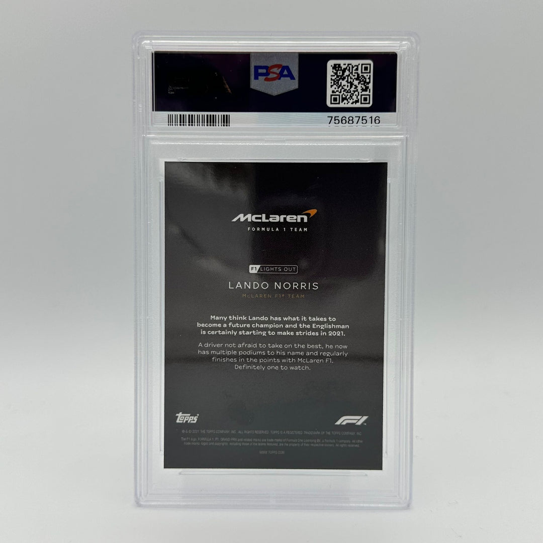 PSA 9 - 4/5 Lando Norris - Drivers - Rainbow Foil - Driver