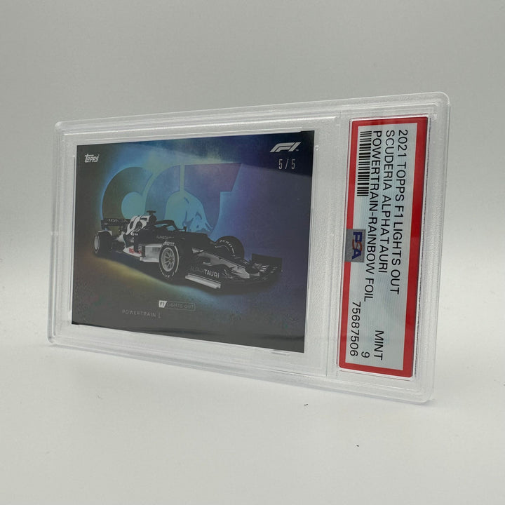 PSA 9 - 5/5 Alpha Tauri - Powertrain - Rainbow Foil