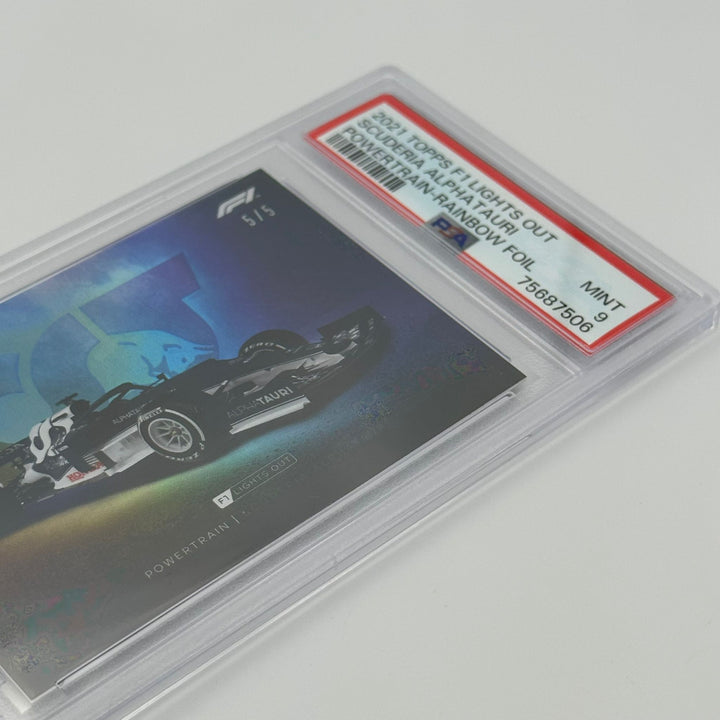 PSA 9 - 5/5 Alpha Tauri - Powertrain - Rainbow Foil